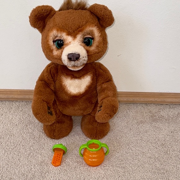 Toys Fur Real Friends Cubby The Curious Bear Interactive Plush Toy